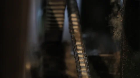 Old machine gears Stock Footage 37137793
