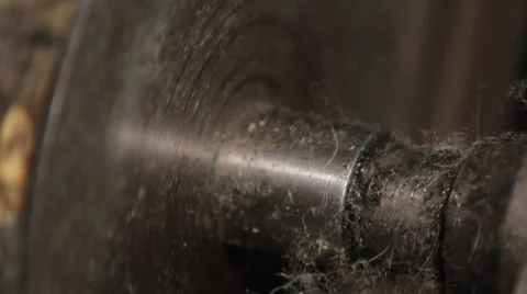 Old machine gears Stock Footage 37137800