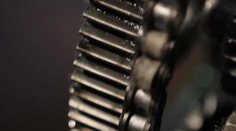 Old machine gears Stock Footage 37137875