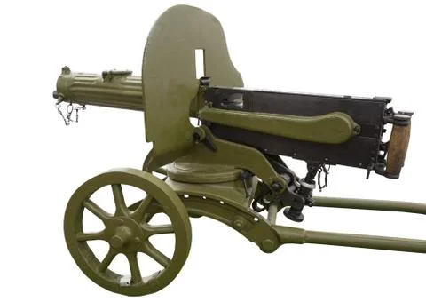 Old machine gun Stock Photos
