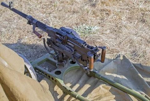 Old Machine Gun Stock Photos