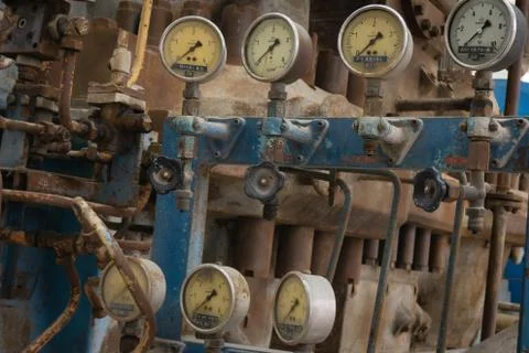 Old Machine Indicators Stock Photos