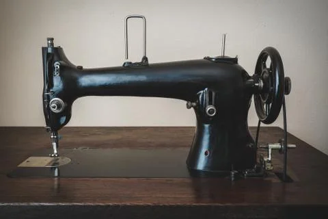 Old machine for needlework Stock Photos