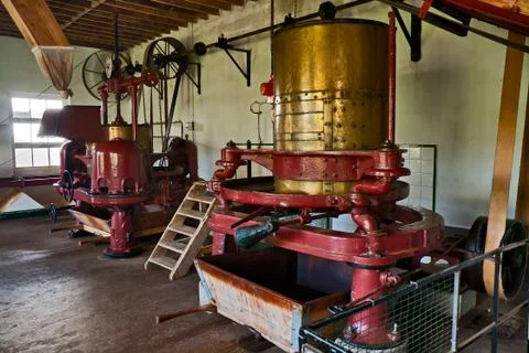 Old machine at tea factory Stock Photos