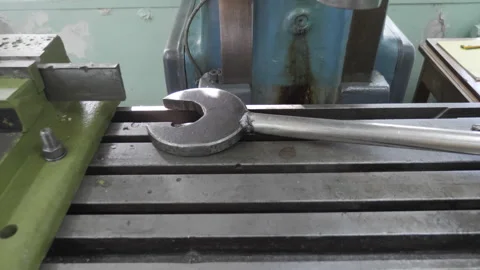 Old Machine Tool Equipment. Old Manufacture Stock Footage 254428447