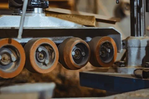 Old machine in the workshop Stock Photos