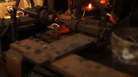 Old machinery.Metalworking and mechanical engineering Video stock 107727680