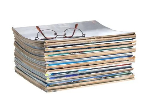 Old magazines Stock Photos