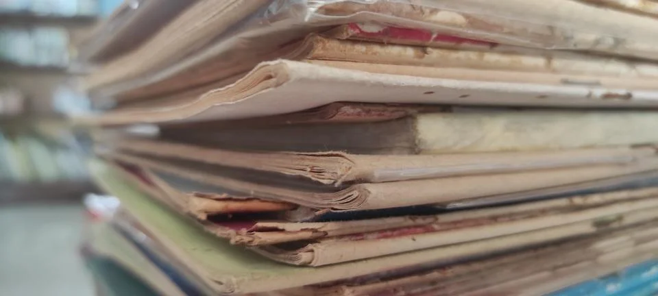 Old magazines Stock-Fotos
