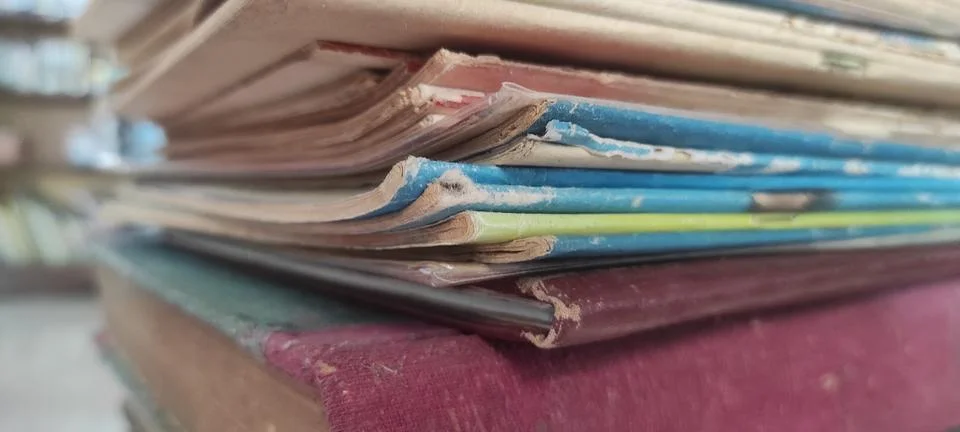 Old magazines Stock Photos