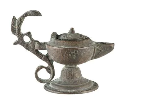 Old magic Aladdin lamp Foto stock