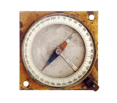 Old magnetic compass Stock Photos