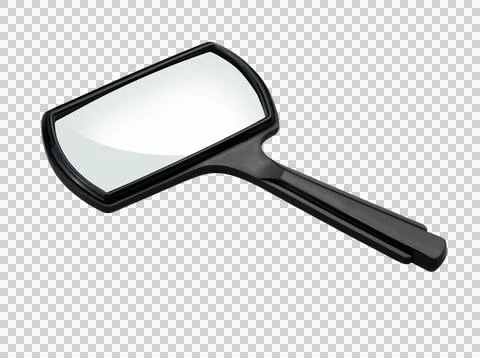 Old magnifier rectangular art deco (clipping path) Stock Photos