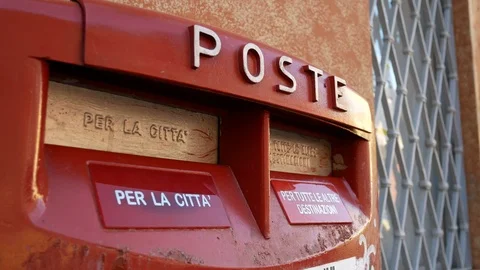 Old mail box in Italy. Stock Footage 81188430