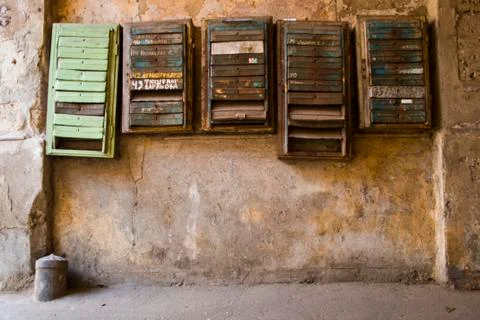 Old mailboxes Stock Photos