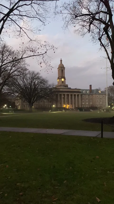 Old Main State College Stock Footage 244786702