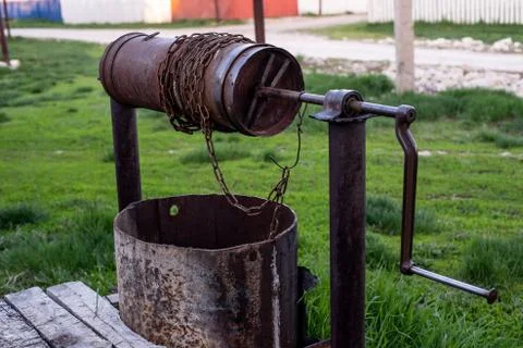 Old makeshift well Stock Photos