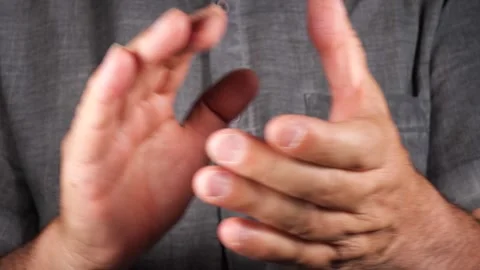 An old man is applauding Stock-Footage 277973029