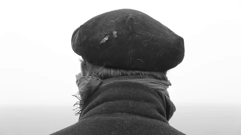 Old Man from Back Stock Footage 72980249