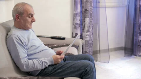 Old man with back pain Stockbeeldmateriaal 35160930