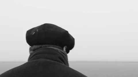 Old Man from Back Walking Stock-Footage 72980292