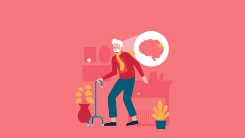 An Old Man With A Cane Background Stock Footage 292563441