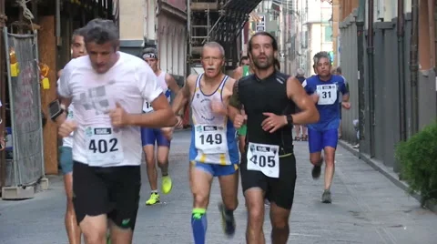 An old man competing Stock Footage 57790722