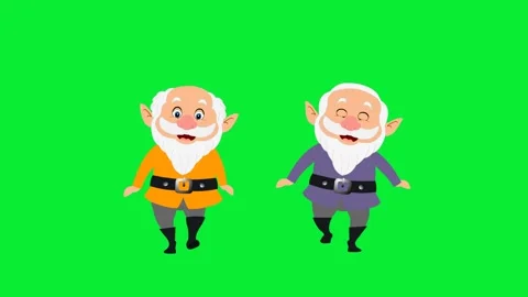 Old man dance video with green background Video stock 324635634