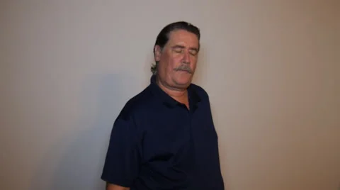 Old man with empty wallet with one cent Stock Footage 52957214