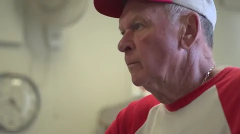 Old man exercise Stock Footage 10716805