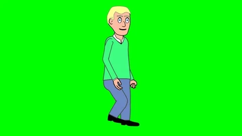 Old man exercises on green screen health scene Stock Footage 289213035