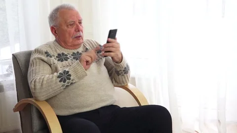Old man with grey moustache has serious talk with doctor Stock Footage 108132786