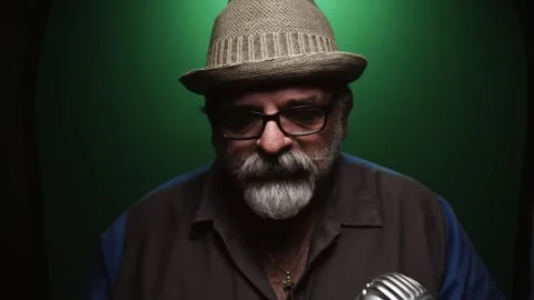 Old Man hat and glasses Stock Footage 262833415