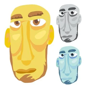 Old Man Head Stock-Illustration