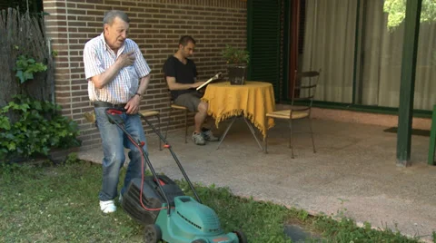 Old man Heart Attack Stock Footage 33801581