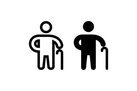 Old man icon. Vector illustration design Stock Illustration