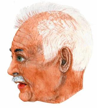 Old man Illustrazione stock