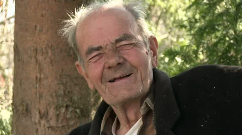 Old man laughing Stock Footage 36527353