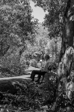 Old man reading Stock Photos