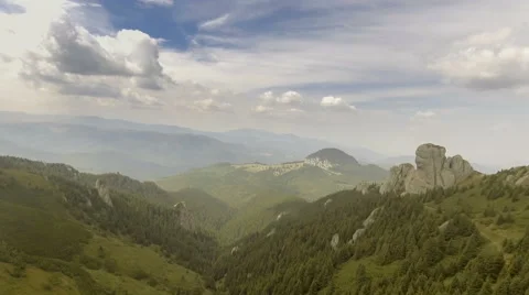 Old Man rocks with cloudy blue sky Stock Footage 67442296