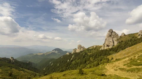 Old Man rocks with cloudy blue sky Stock Footage 67450442