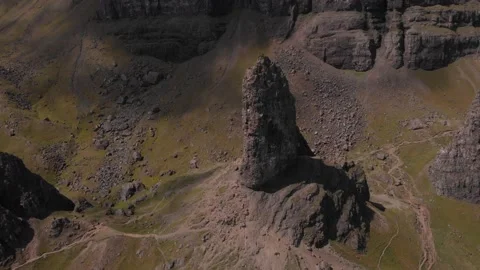 Old Man of Storr 4 Stock Footage 214268489
