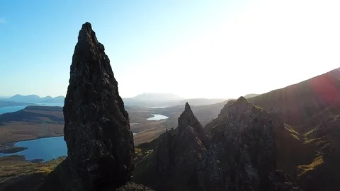 Old Man Of Storr Video stock 120560027