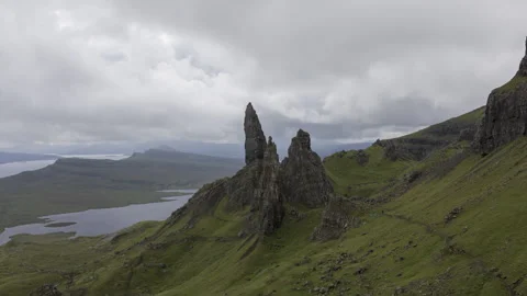 Old Man of Storr, Isle of Skye, Scotland – 6K Timelapse Stock Footage 311019121