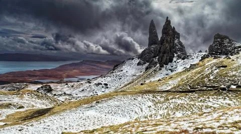 The Old Man of Storr Stock Photos