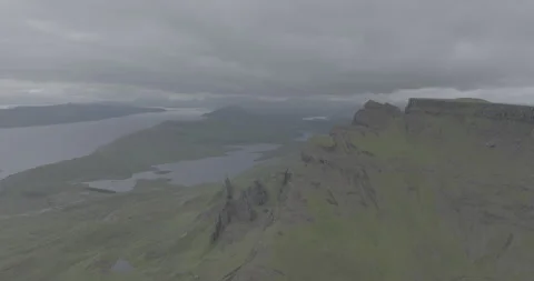 Old Man of Storr Wide Stock Footage 245497518