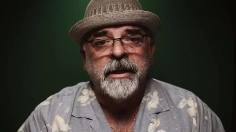 Old Man Talking Stock Footage 262833413
