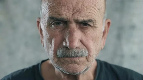 An old man is using face mask for protect from virus. Coronavirus, covid-19 o Stock Footage 132972850