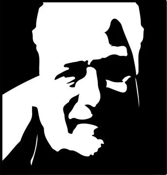 Old man vector illustration on white background Stock Illustration