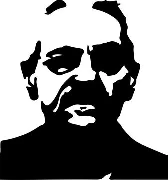 Old man vector illustration on white background Stock Illustration